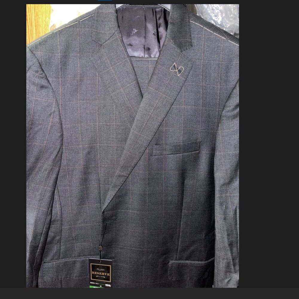 $1,200 Jos A Bank Charcoal Suit